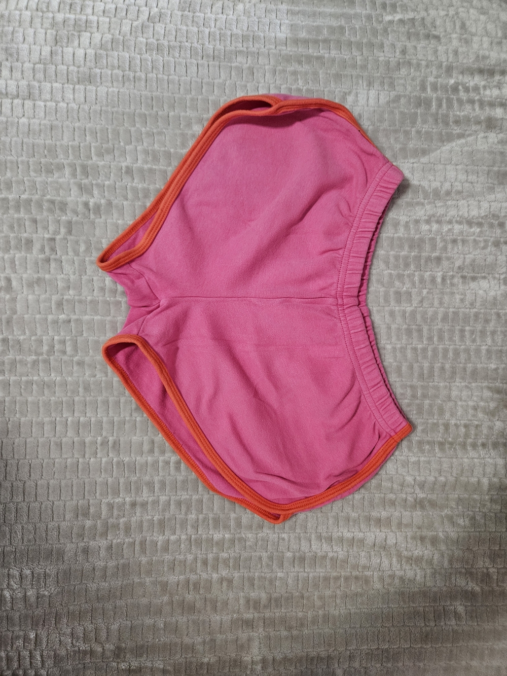 American Apparel Pink Shorts with Orange Trim